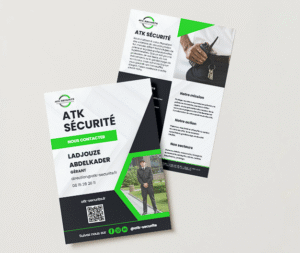 design de flyer minimaliste pour architecte d’intérieur, couleurs élégantes et typographie professionnelle