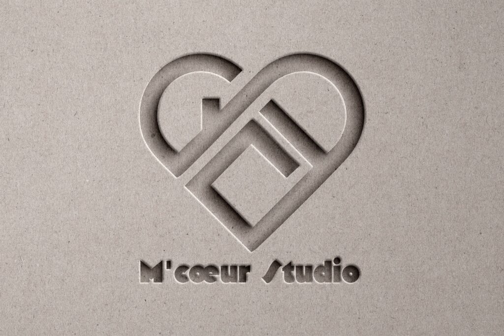 Logo M’Cœur Studio identité visuelle design intérieur