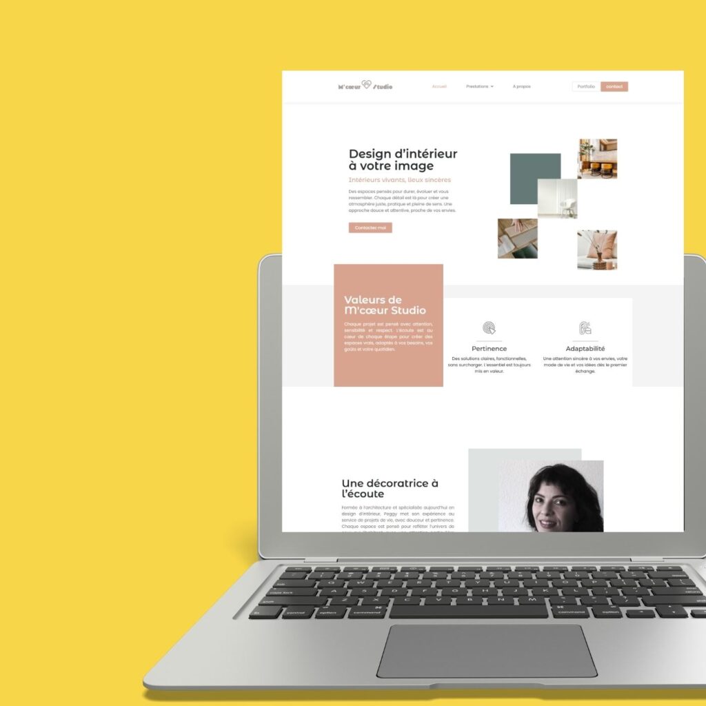 Création d’un site web WordPress pour studio de design d’intérieur