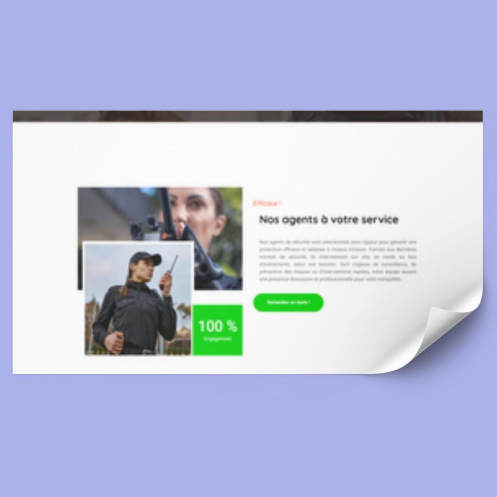 aperçu site WordPress responsive pour décorateur d’intérieur avec charte visuelle moderne