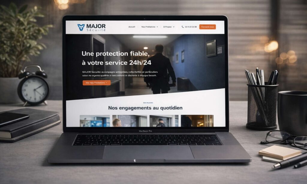 Site vitrine Major Sécurité entreprise sécurité privée