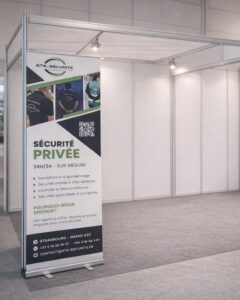 Roll-up entreprise sécurité privée support communication