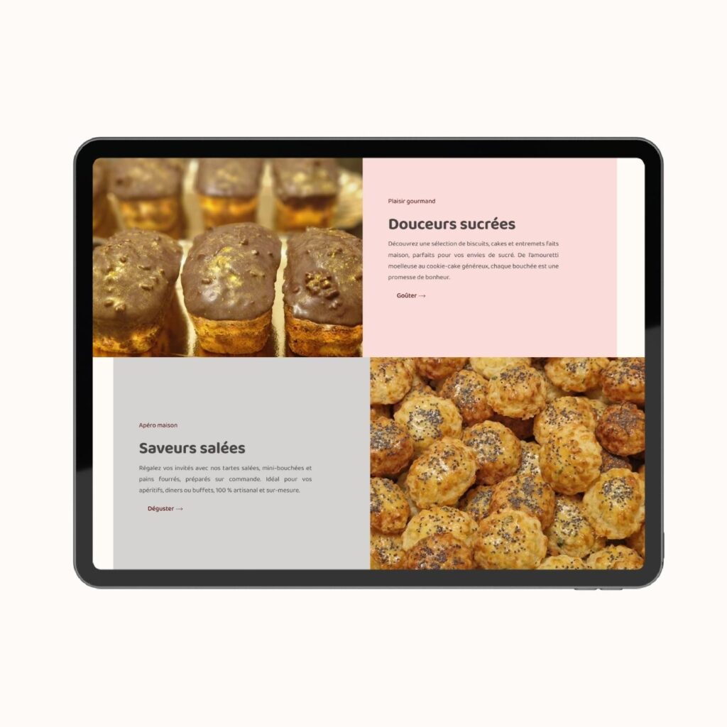 Maquette desktop Figma pour un site de mise en relation entre professionnels du design d’intérieur