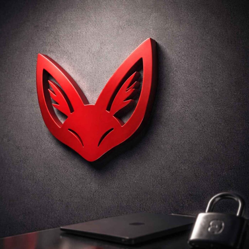 Identité visuelle RedFenec avec hiérarchie typographique moderne et univers technique