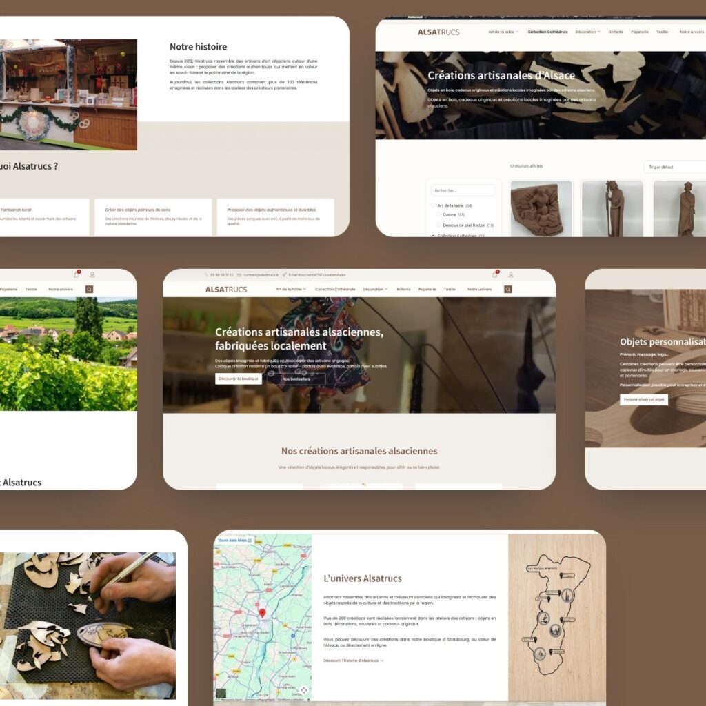 refonte site e-commerce artisanat alsace alsatrucs