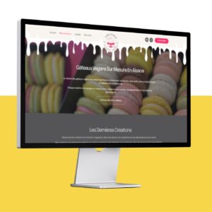 site pâtisserie végane Adelicious page accueil
